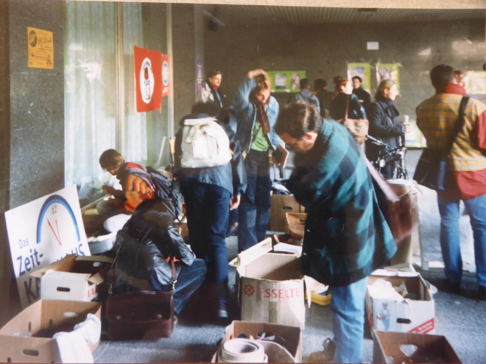 erster Schenkmarkt an der Uni Leipzig